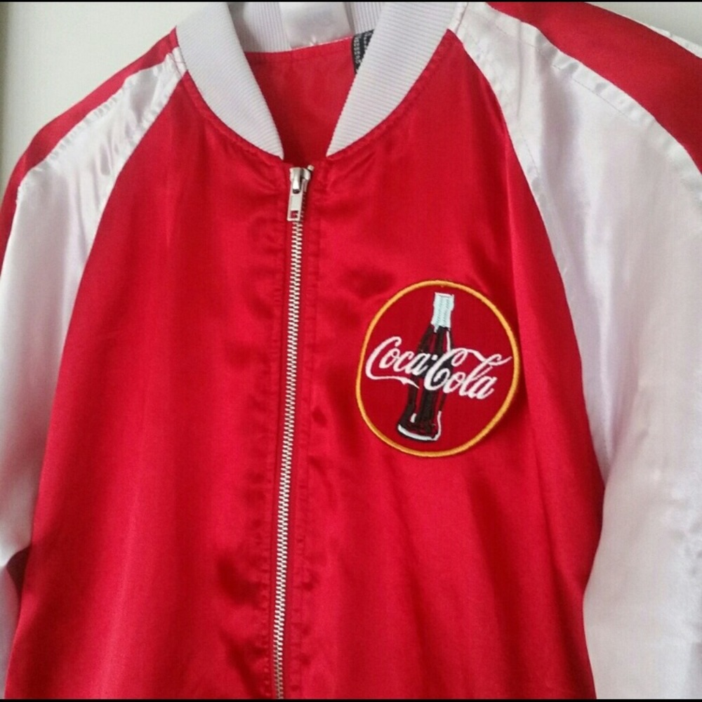 Vintage Coca-Cola bomber jacket.